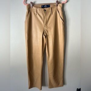 Hollister Women’s Tan Leather Pants